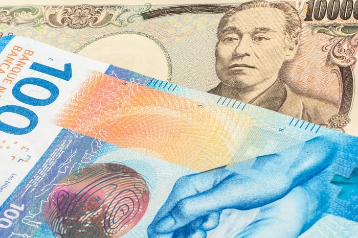 BOAとGSによるCHFJPY ロングの推奨