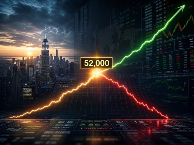 NYダウ52000ドル台の攻防のアイキャッチ画像
